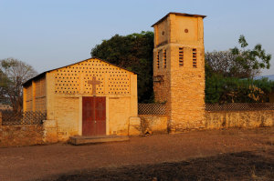 La vecchia chiesa parrocchiale di Cotiakou